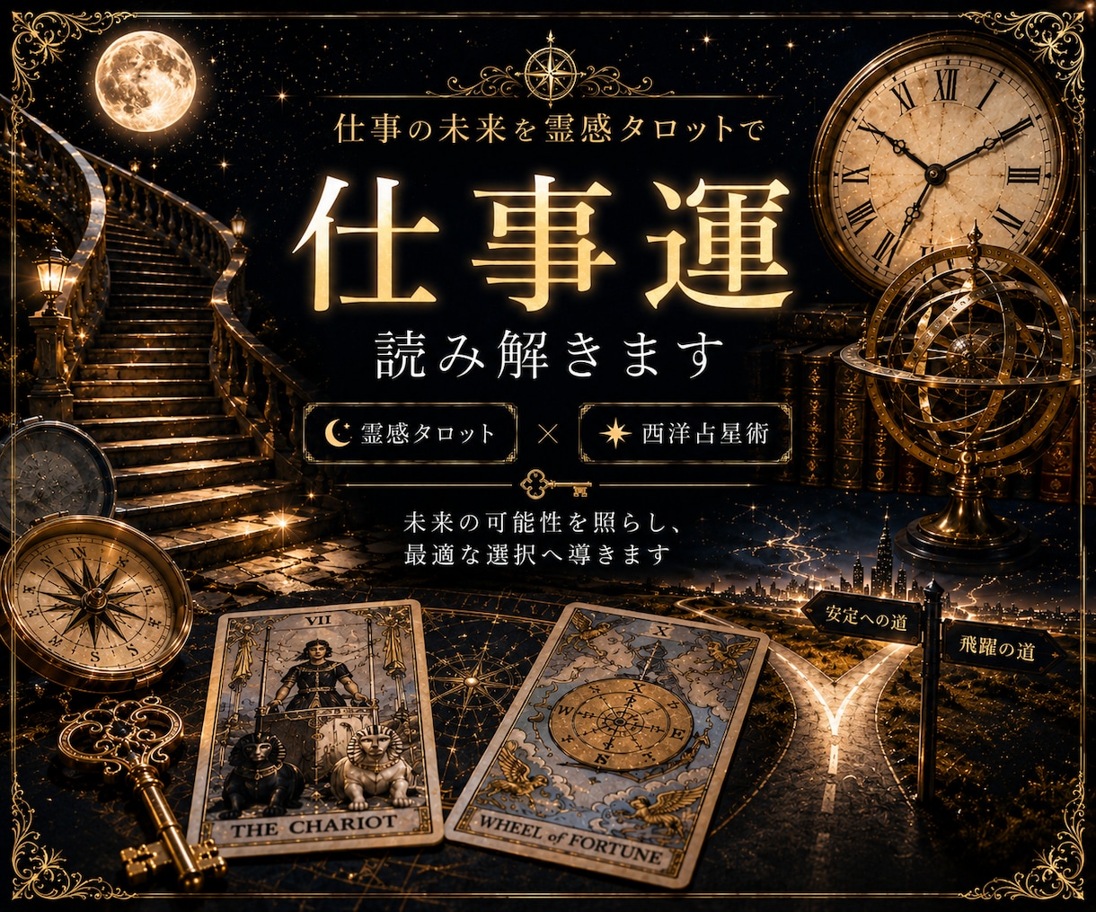 仕事の迷いを整理しこれからの方向性を読み解きます ―転職・職場の人間関係・働き方など、今の問題とこれからを鑑― イメージ1