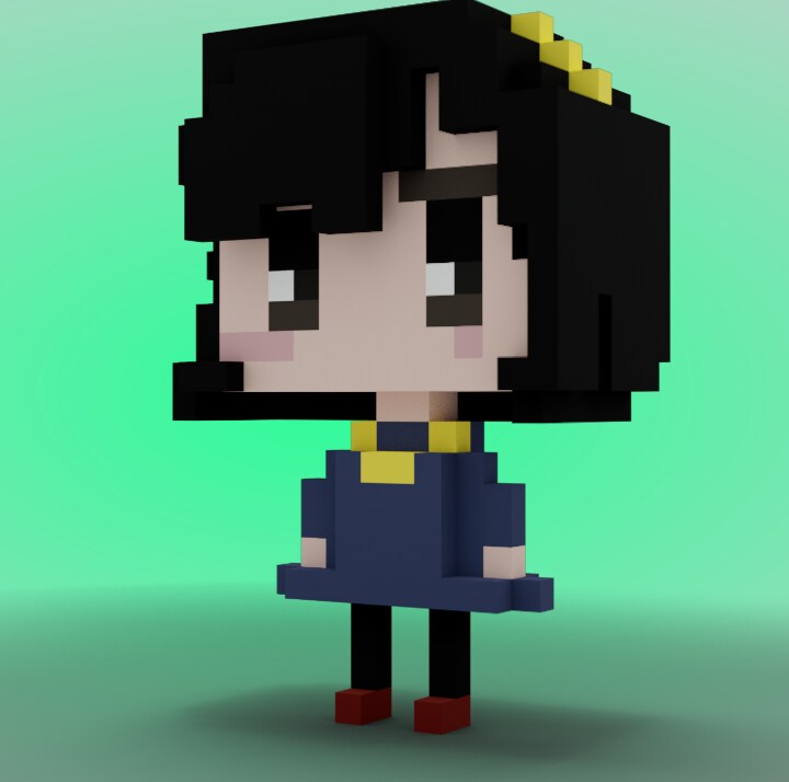 3Dボクセルイラスト制作します SNSアイコン イラスト素材にかわいいボクセルアート イメージ2