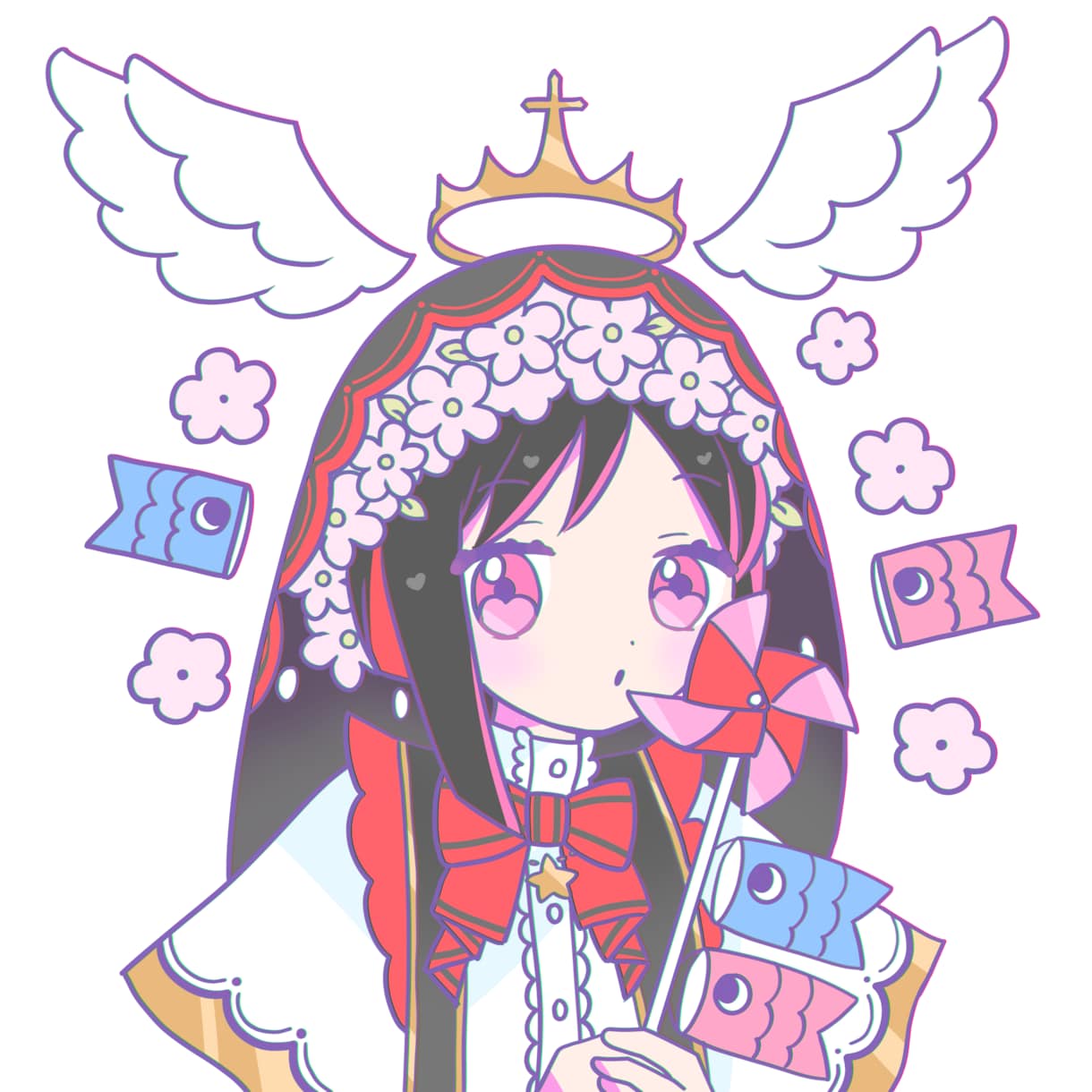かわいい女の子や男の子のイラスト制作します SNS用画像/アイコン/配信活動/似顔絵などに イメージ4