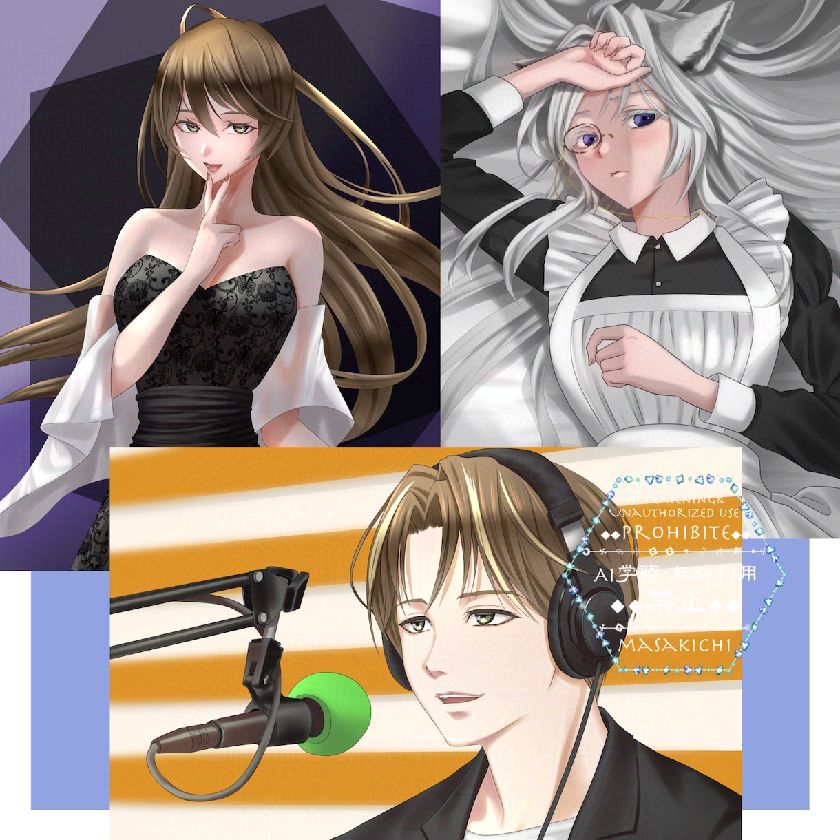 収益化OK！動画・SNSに使える一枚絵描きます IRIAM・youtube・ライバー・Vtuber・FAなど イメージ2