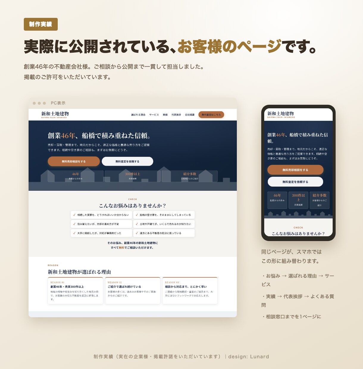 お店の1枚ホームページを制作します スマホで見やすい1ページ完結型。問い合わせ導線まで設計します イメージ2