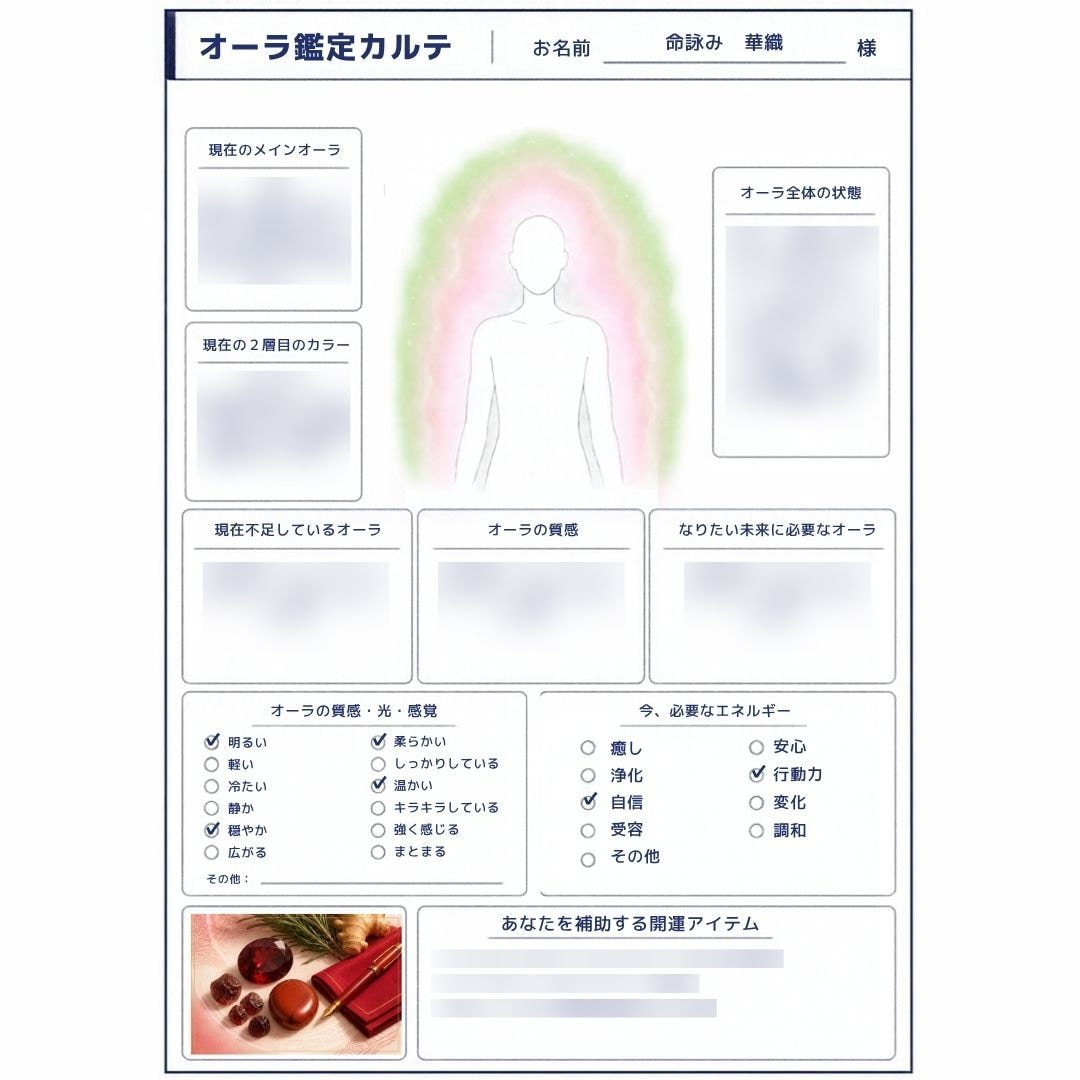 魂の守護神鑑定付！御魂のオーラを読み解きます 本来の資質と心の深層、今必要なエネルギーを読み解きます イメージ3