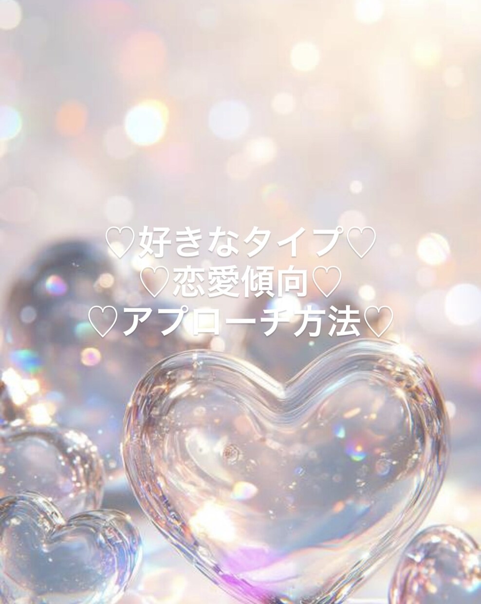 好きな人の好きな人になりたい♡その方法鑑定します ･好きなタイプ･恋愛傾向･アプローチ方法 イメージ1