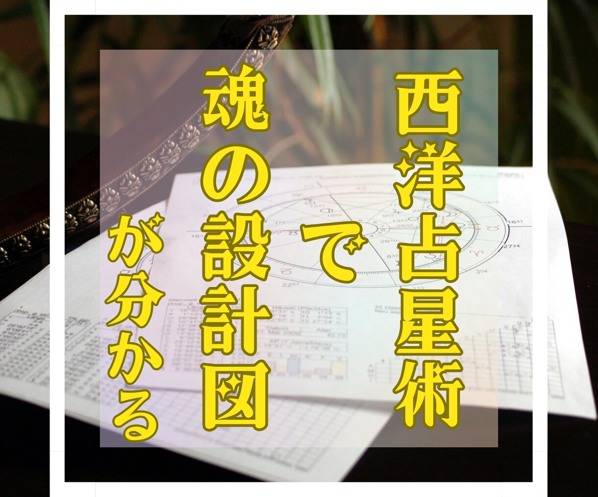 西洋占星術を用いて魂のブループリントをご呈示します 適職、人間関係、人生の指針と課題。自己分析に役立ちます。 イメージ1