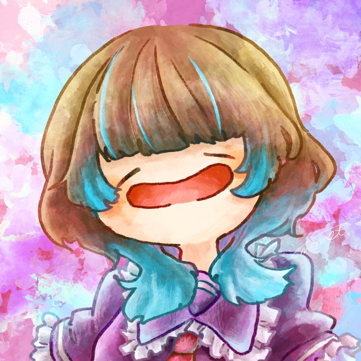 ゆるっとした「にんまり顔」のイラストをお届けします ついつい見たらニコッとしてしまう！？ イメージ1