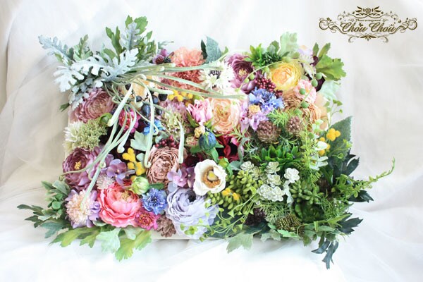 特別なフレームフラワーを作ります オリジナデザインのお花に刻印もお入れします。ウェルカムボード イメージ7
