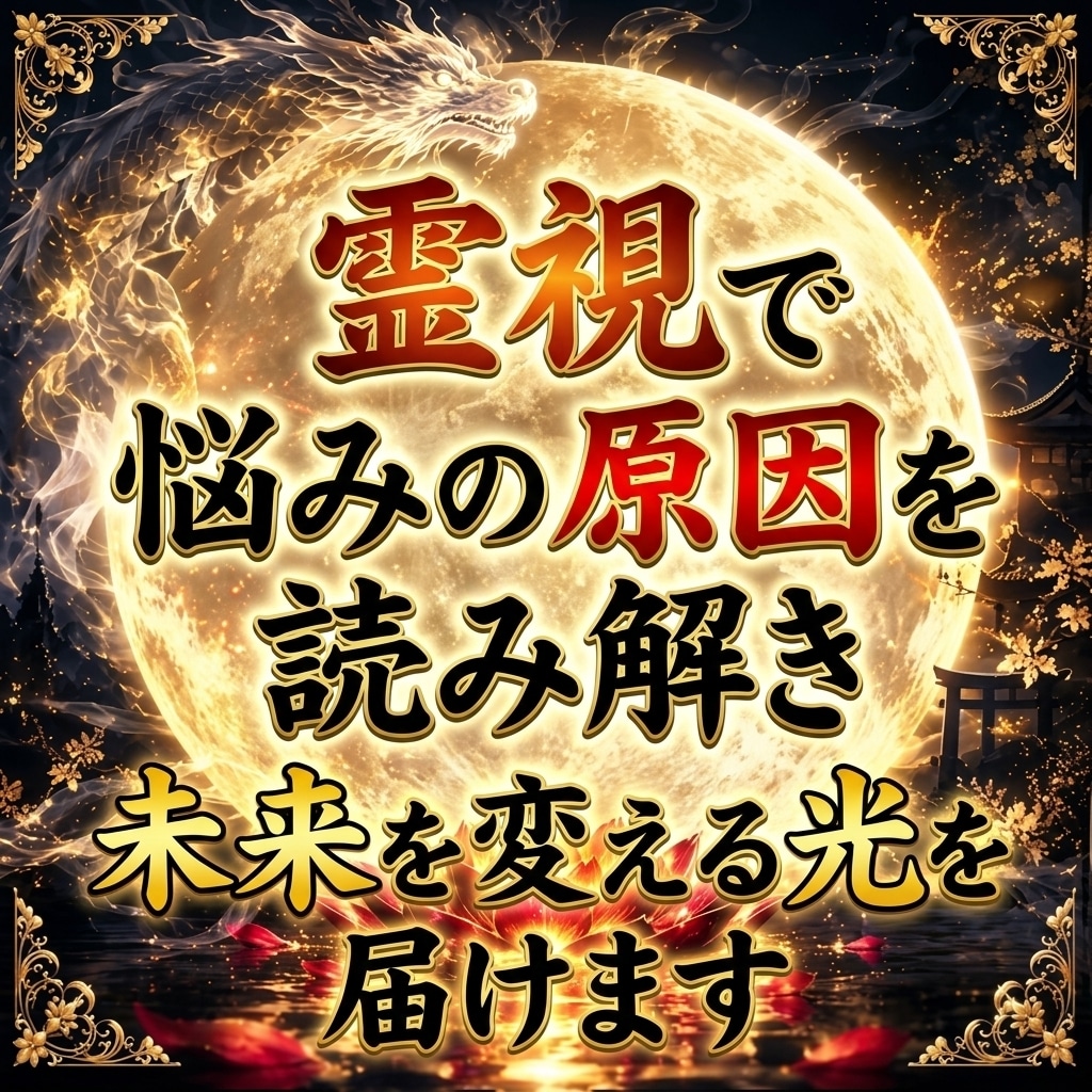 霊視で悩みの原因を読み解き未来を変える光を届けます 繰り返す悩みの根源をひも解き、本来のあなたへ戻る道を伝えます イメージ1