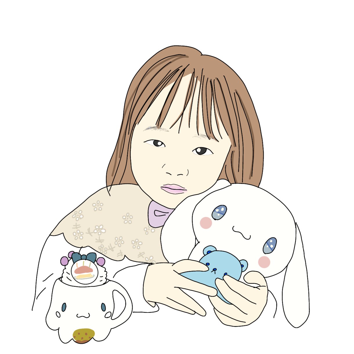 SNSアイコンに！大切な人のイラスト描きます ご本人・お子さま・ご家族…大切な人の似顔絵をイラストに！ イメージ2
