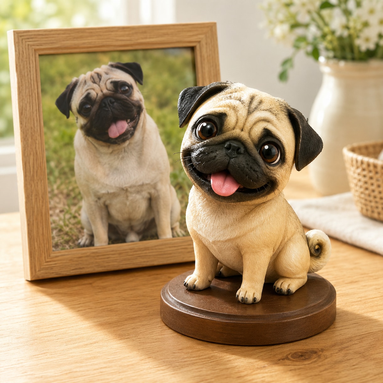 写真1枚から愛犬そっくりのフィギュアを作ります 制作前に完成イメージを確認できるので安心です。手にする喜びを イメージ1