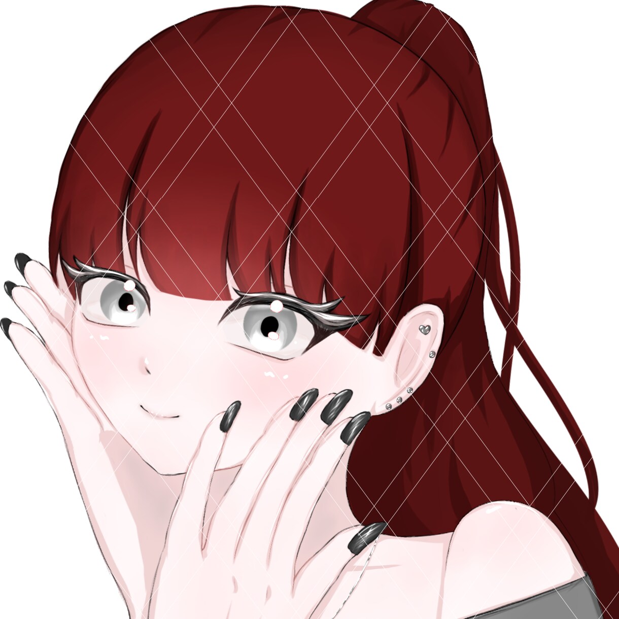 アイコンや商用利用なしのイラスト作成します お顔をアップで可愛く描くのでアイコンに使うのおすすめです! イメージ1