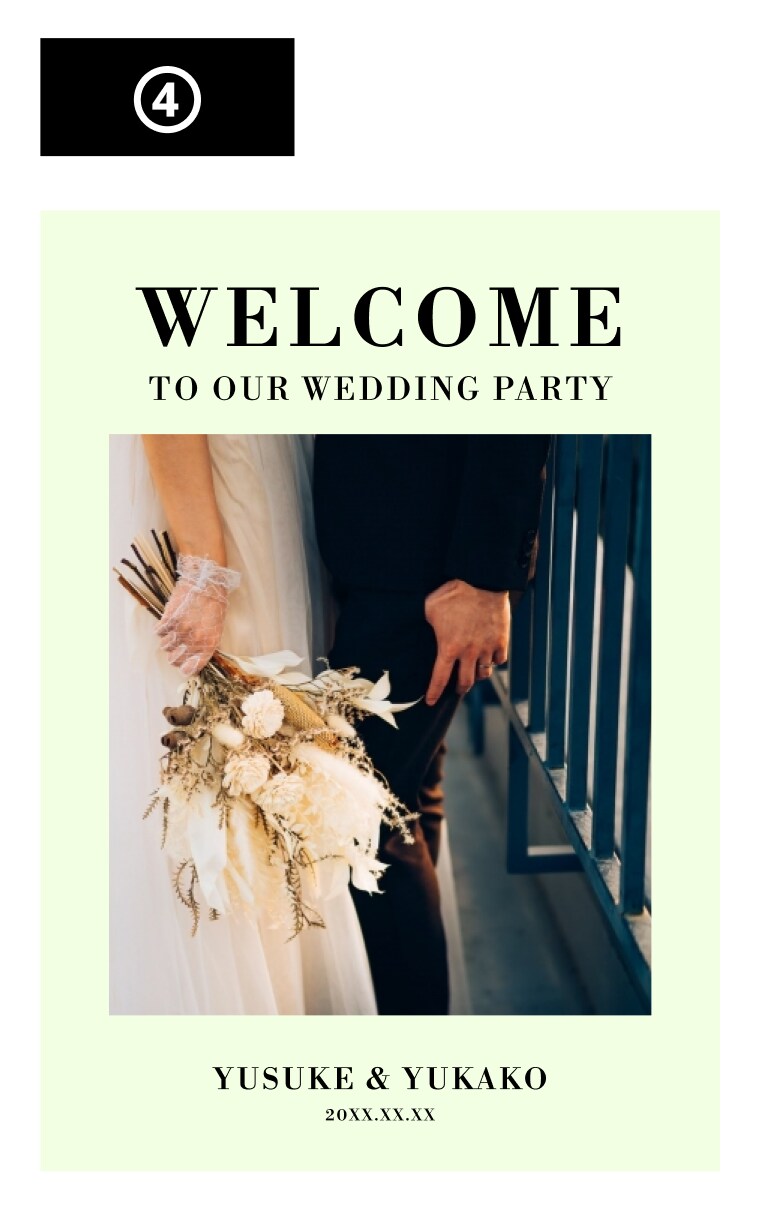 雑誌の表紙風なウェルカムボードを1週間で作ります 急ぎで結婚式のウェルカムボードが必要な方へ イメージ5
