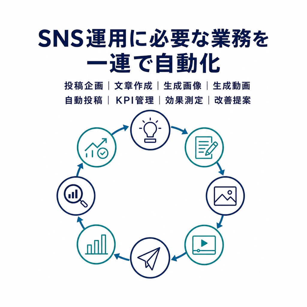 法人向けSNS完全自動運用システムを構築します 1人で何百ものSNSを毎日完全自動運用｜7媒体・OEM対応 イメージ2