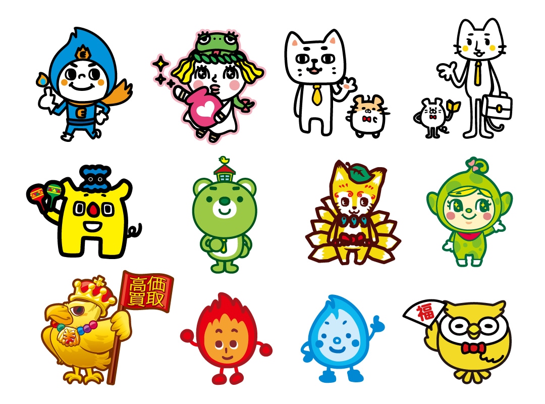 非萌え系のシンプルかわいいイラスト描きます 起業、新サービスのキャラクターや動画、本、メニュー挿絵にも！ イメージ4