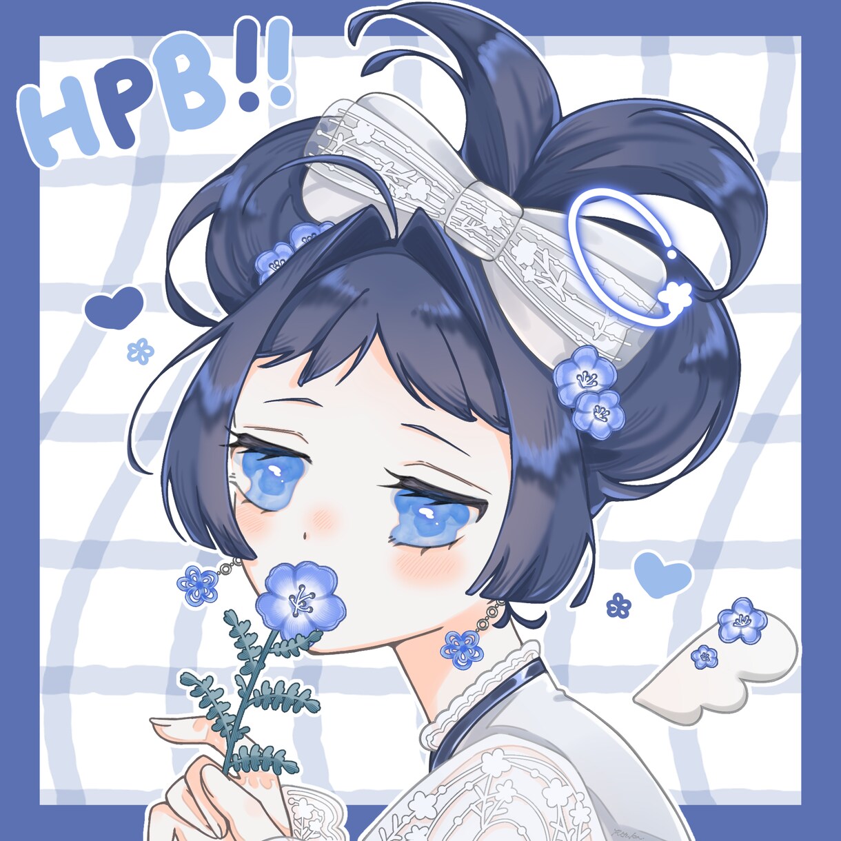 正方形の女性イラストを制作します 風を感じられるような温度感・透明感を大切に制作します イメージ3