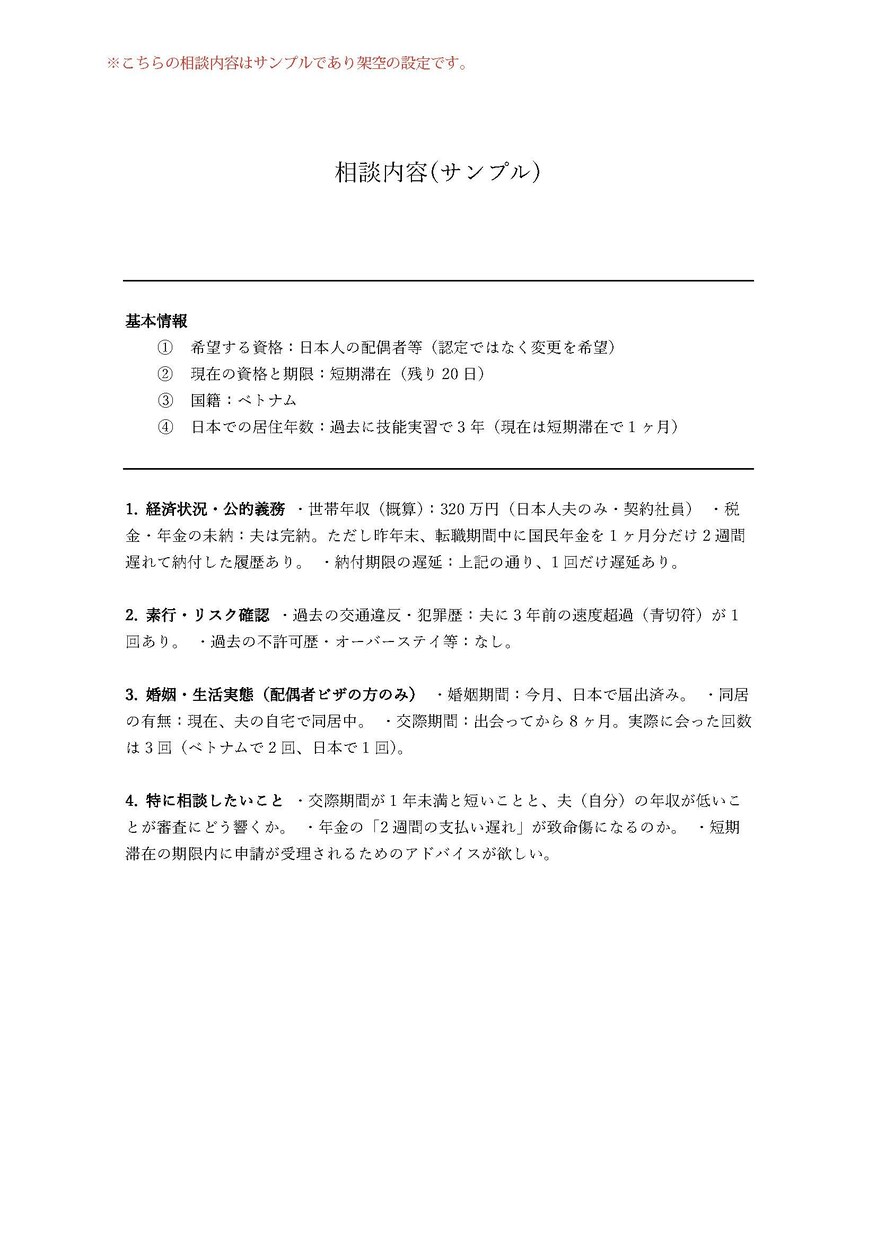 入管提出用の理由書を代行作成しますます プロの法的ロジックで不許可フラグを補強。最新審査基準実務対応 イメージ5