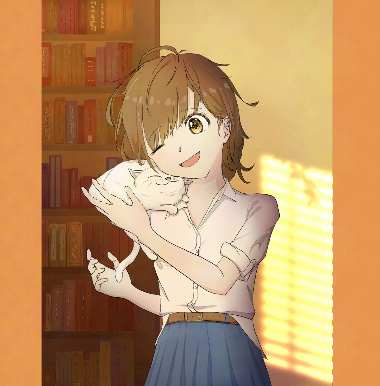 背景付きのかわいいキャラ描きます 透明感やふんわりしたイラストが必要な方へ イメージ2