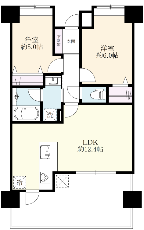 間取り図（手書き風も可）を作成します 見やすく綺麗な間取り図を作成します。チラシ・マイソクにもOK イメージ5
