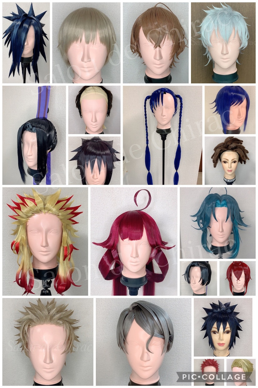 コスプレオーダーメイドウィッグ製作致します 完コス思考のハイクオリティ！特殊な二次元の髪型もお任せあれ。 イメージ3