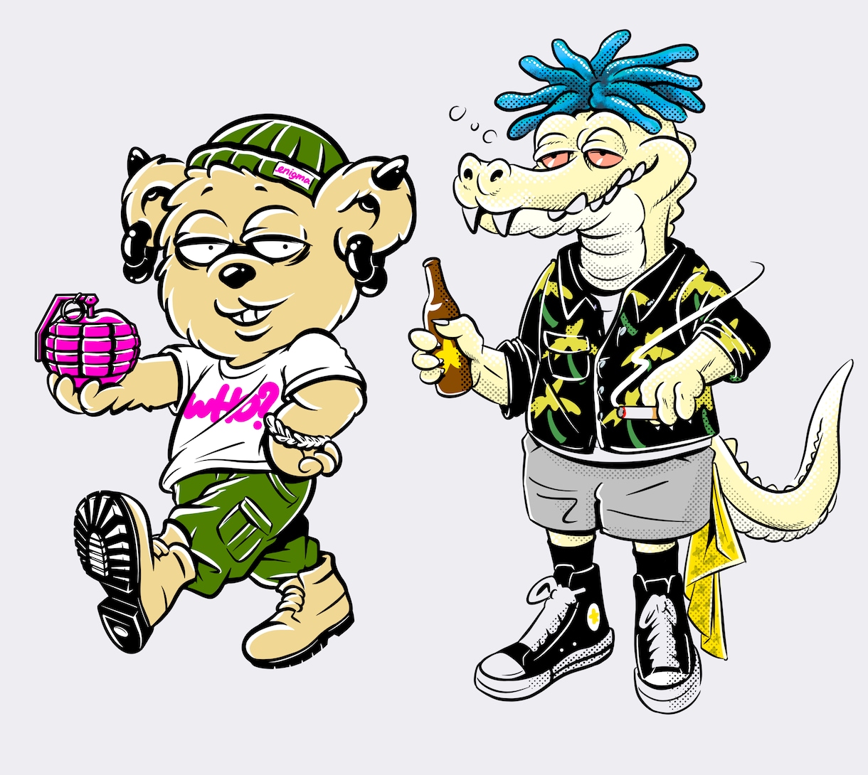 ストリート＋ポップ＋毒　クセ強なキャラデザできます オリジナルの悪くてカワイイキャラを産みたい！お手伝いできます イメージ9