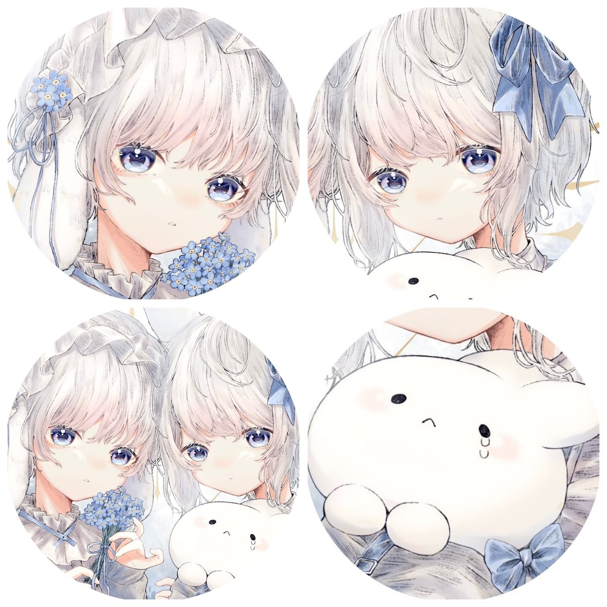 儚くかわいいSNS用アイコン制作します 動物もOK！繊細で淡いタッチで描きます イメージ2