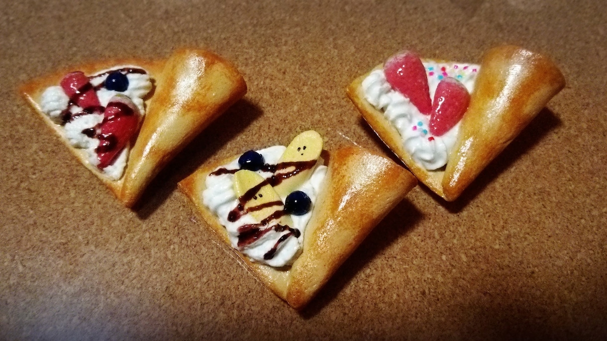 クレープ屋さんなど☆スイーツサンプル作ります クレープ、パンケーキのメニューボードに使われています☆ イメージ3