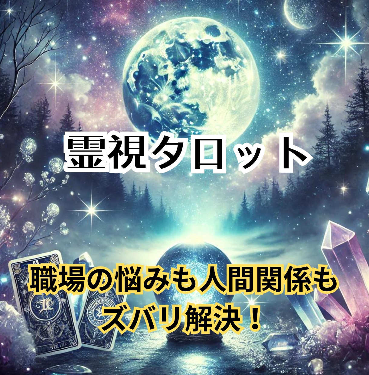霊視タロットで解決！仕事、人間関係の悩みを見ます 迷いを消して前進！霊視タロットで仕事や人間関係を好転 イメージ1