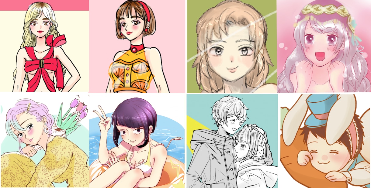 キャラクター作成★描かせて頂きます 広告/創作/ゲーム/同人/TRPG/夢＊オリキャラに息吹を イメージ7