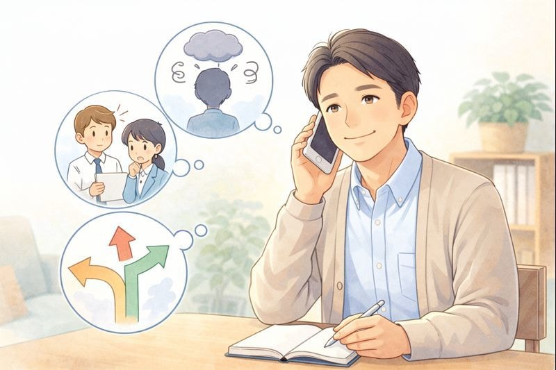 元教員が迷いや状況を整理します 決めきれない状態から一歩進めます イメージ2