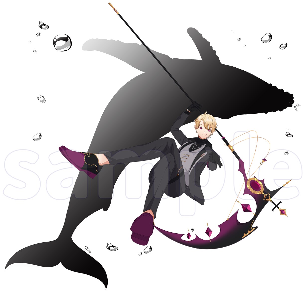 個人Vtuber様専門SNS用イラスト描きます 返礼品/一枚絵/グッズ/配信サムネ/記念イラスト商用可 イメージ12