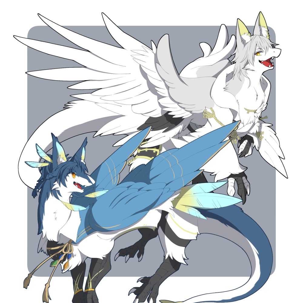 擬獣化イラスト制作します キャラクターをもふもふ擬獣化！ドラゴンも◎！ イメージ5