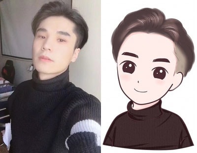 格安！写真を元に可愛いアニメ風の似顔絵を描きます お写真を元に似顔絵イラストをお描きします！ イメージ3