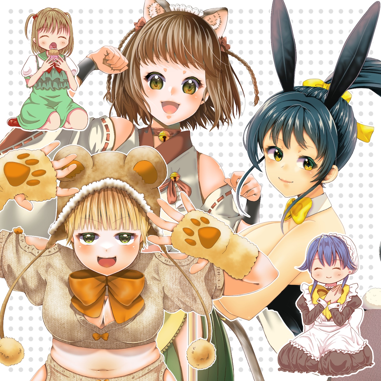 カラーイラスト描きます アイコン、ヘッダーをイラストにしませんか？ イメージ1