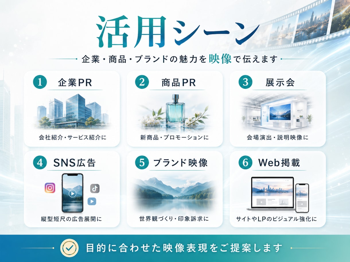 生成AIで高品質なPR映像を制作します 企業PR・展示会・広告向けAI映像 イメージ2