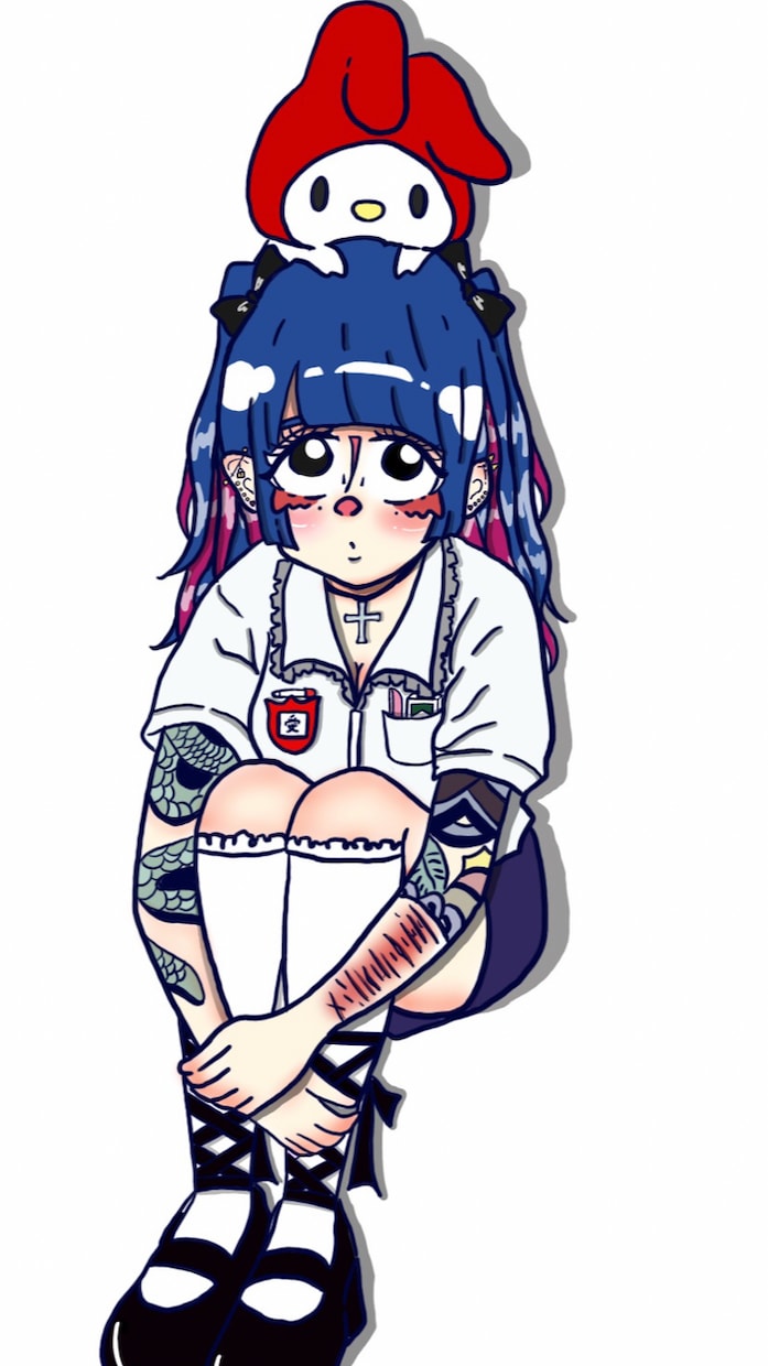 TwitterやSNSの可愛いアイコン描きます 独特の絵の描き方であなたのだけの可愛いアイコン描きます イメージ2