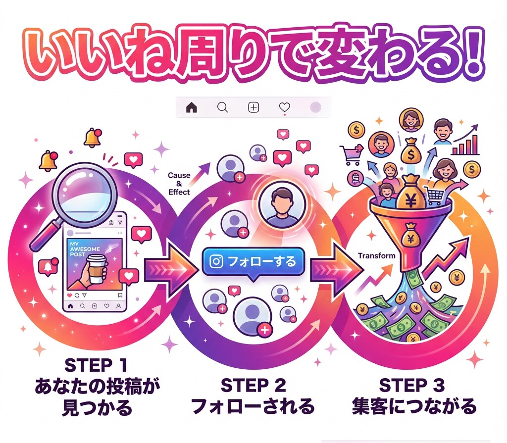 インスタのいいね周り代行します 【ココナラ最安】1日100件いいね◎認知拡大・フォロワー獲得 イメージ2
