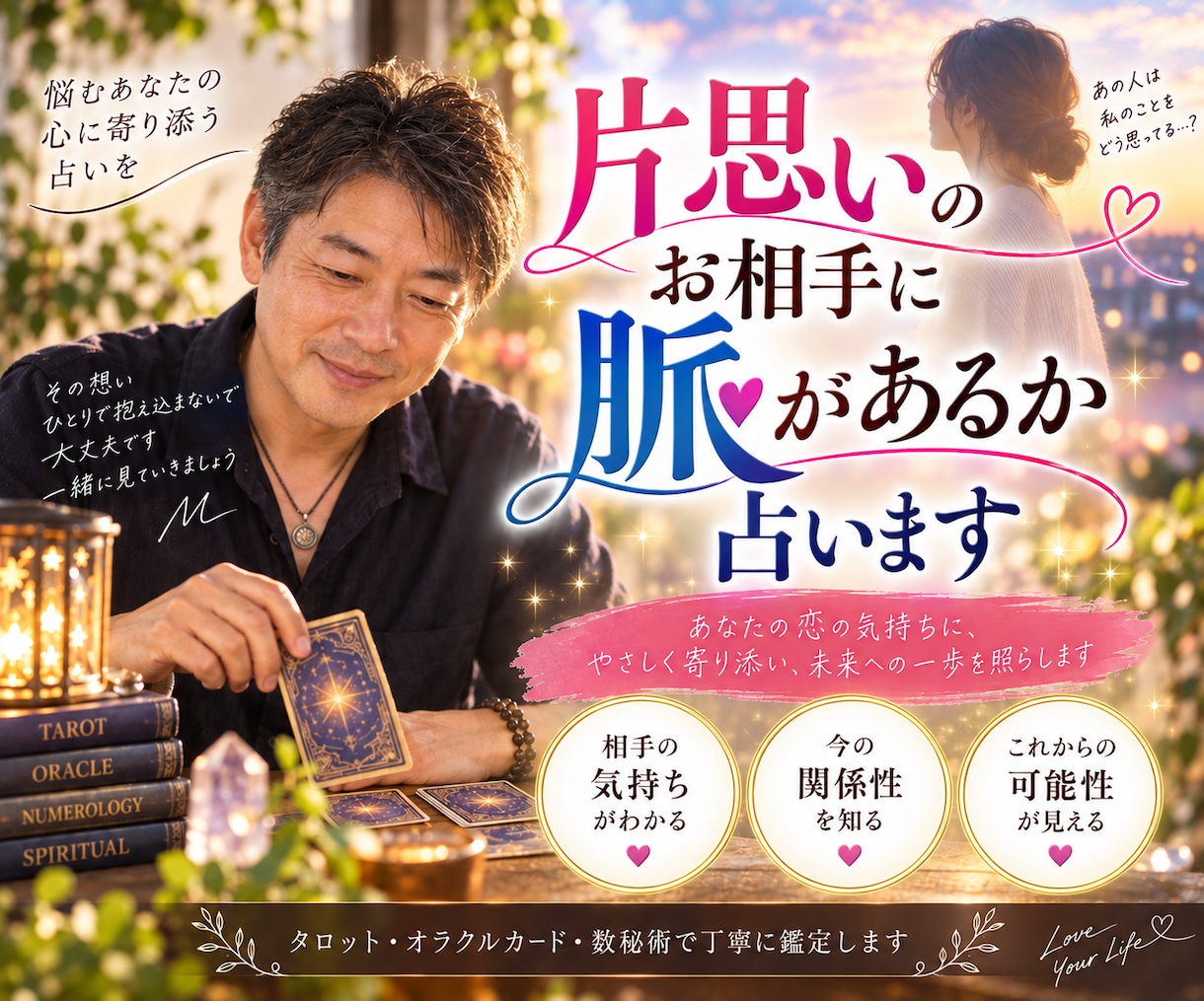 片思いのお相手に脈があるか占います その恋、一人で悩まず話してみませんか イメージ1