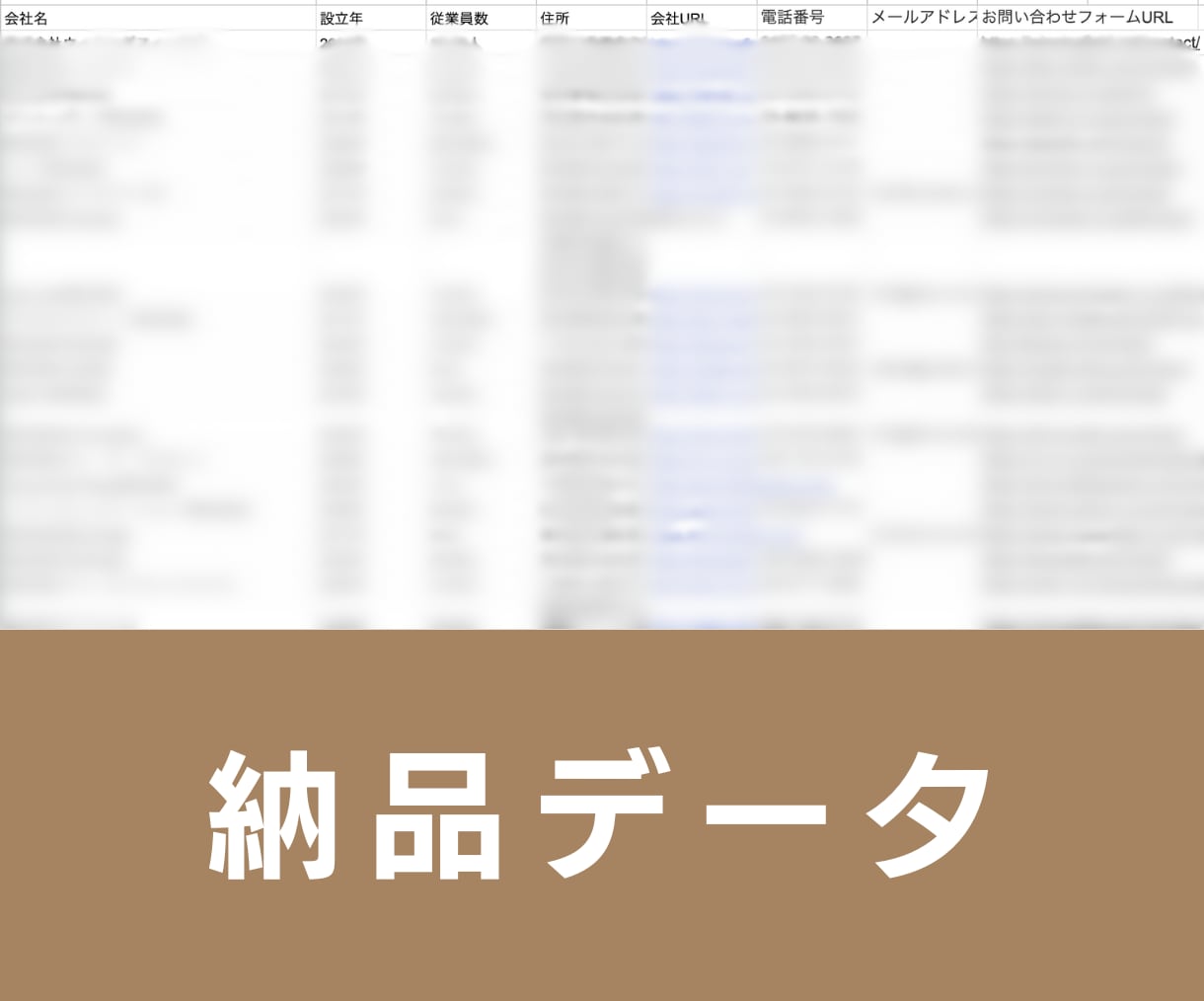 ウェブ広告代理店の営業リスト提供します 【広告運用者・フリーランス向け】営業リスト1813件 イメージ3