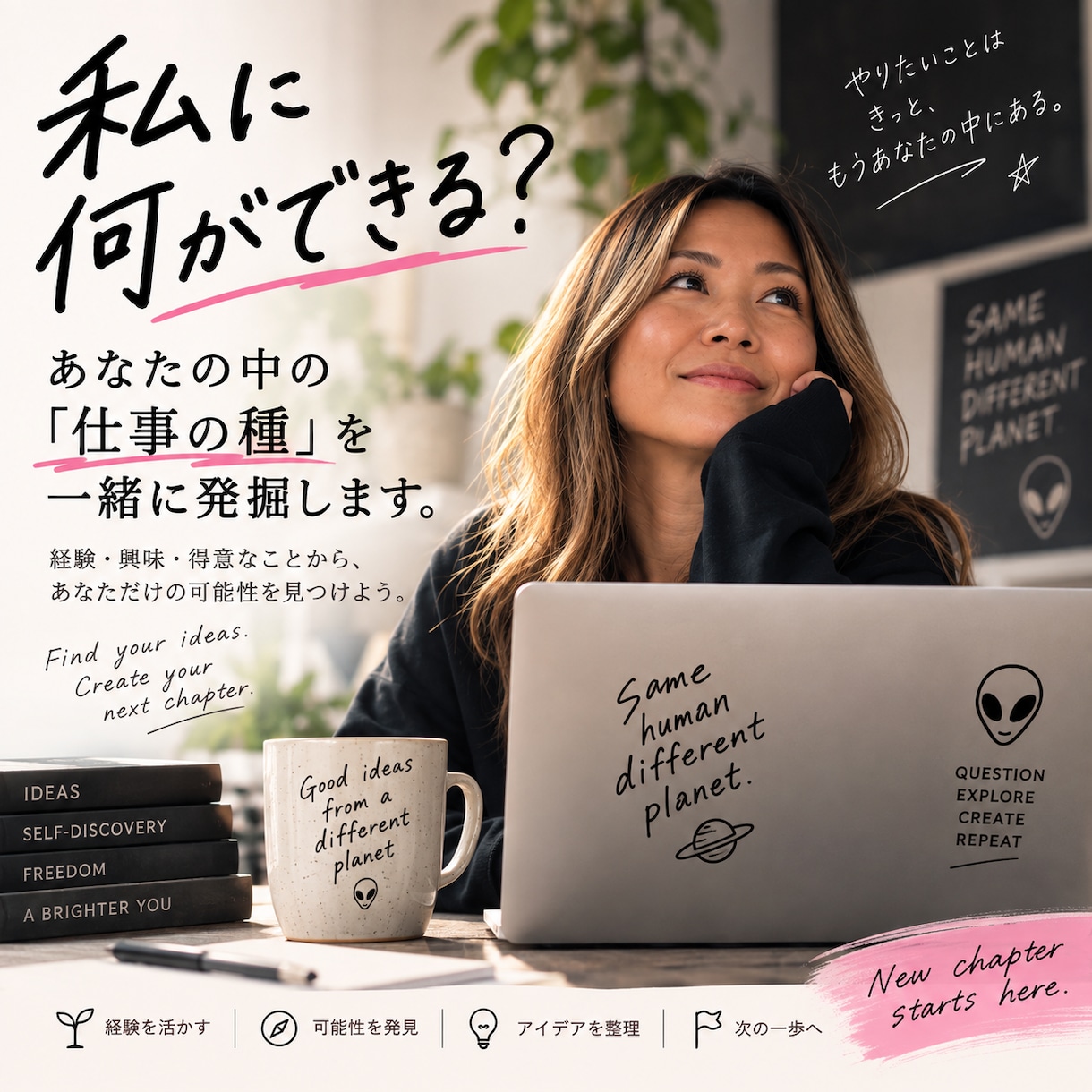 あなたの「仕事の種」を一緒に見つけます 「私に何ができる？」を一緒に掘り下げます イメージ1