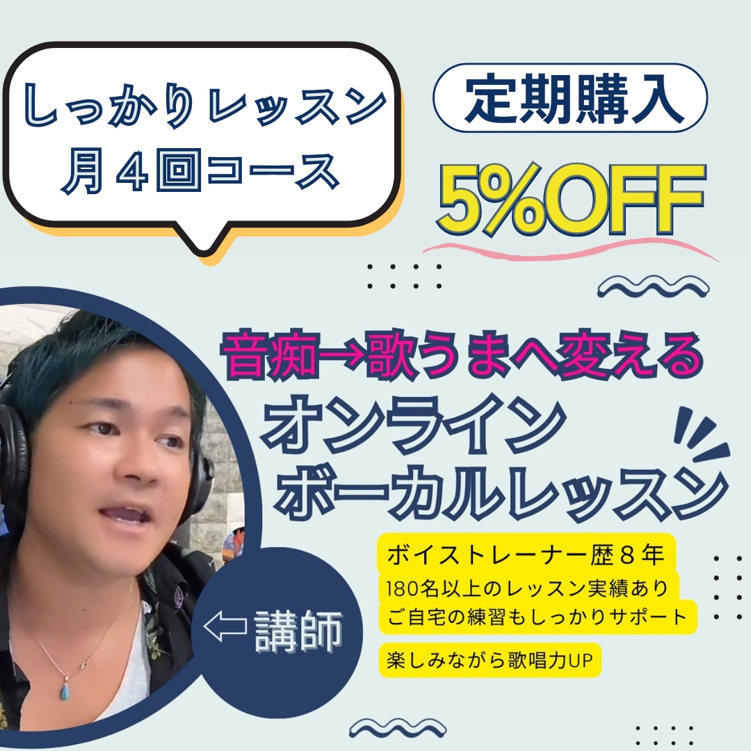 しっかり週１（月４回）サポートします 毎週しっかりレッスンをしたい方必見！ イメージ1