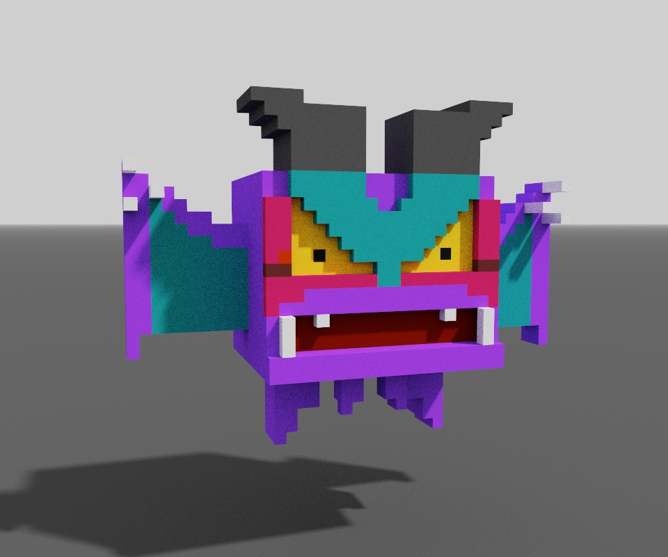 ボクセルアートで３DCGキャラクターを制作します ゲームの素材やNFTに！ボクセルアートキャラクター制作 イメージ8