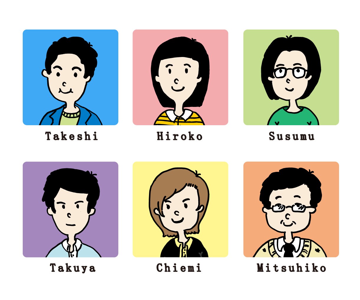 色付き可愛い似顔絵をお描きします 絵本のような愛でたい似顔絵をお作りします。 イメージ6