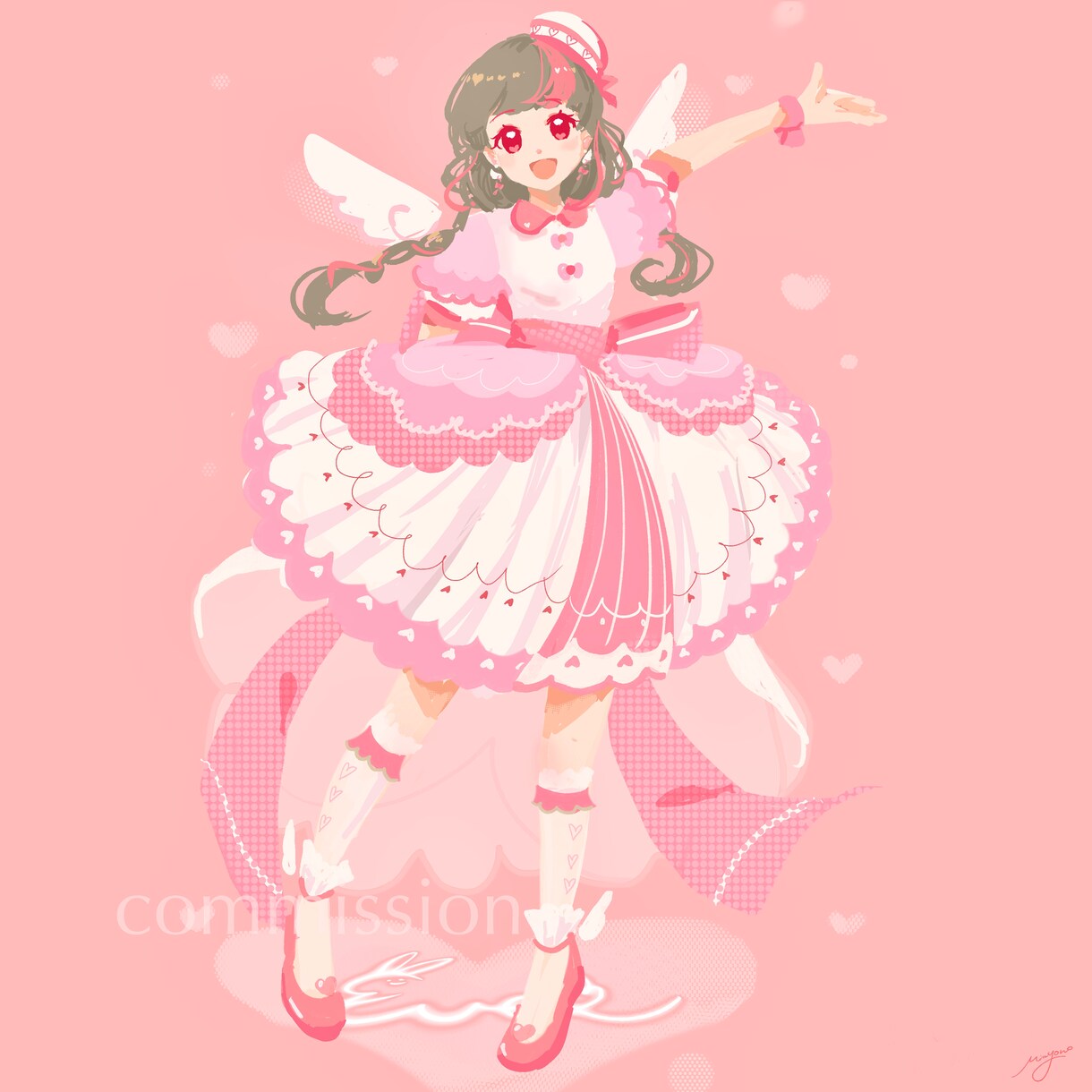 線画なし！女の子等身イラスト描きます ロリータ、ゴシック等可愛い服をきた女の子の衣装デザインも！ イメージ6