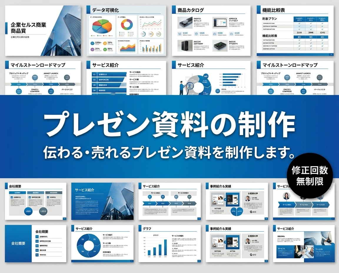 外資系コンサル出身｜成果の出るパワポ資料を作ります 成約率UP支援：営業資料・プレゼン資料・ピッチ資料を設計から イメージ1