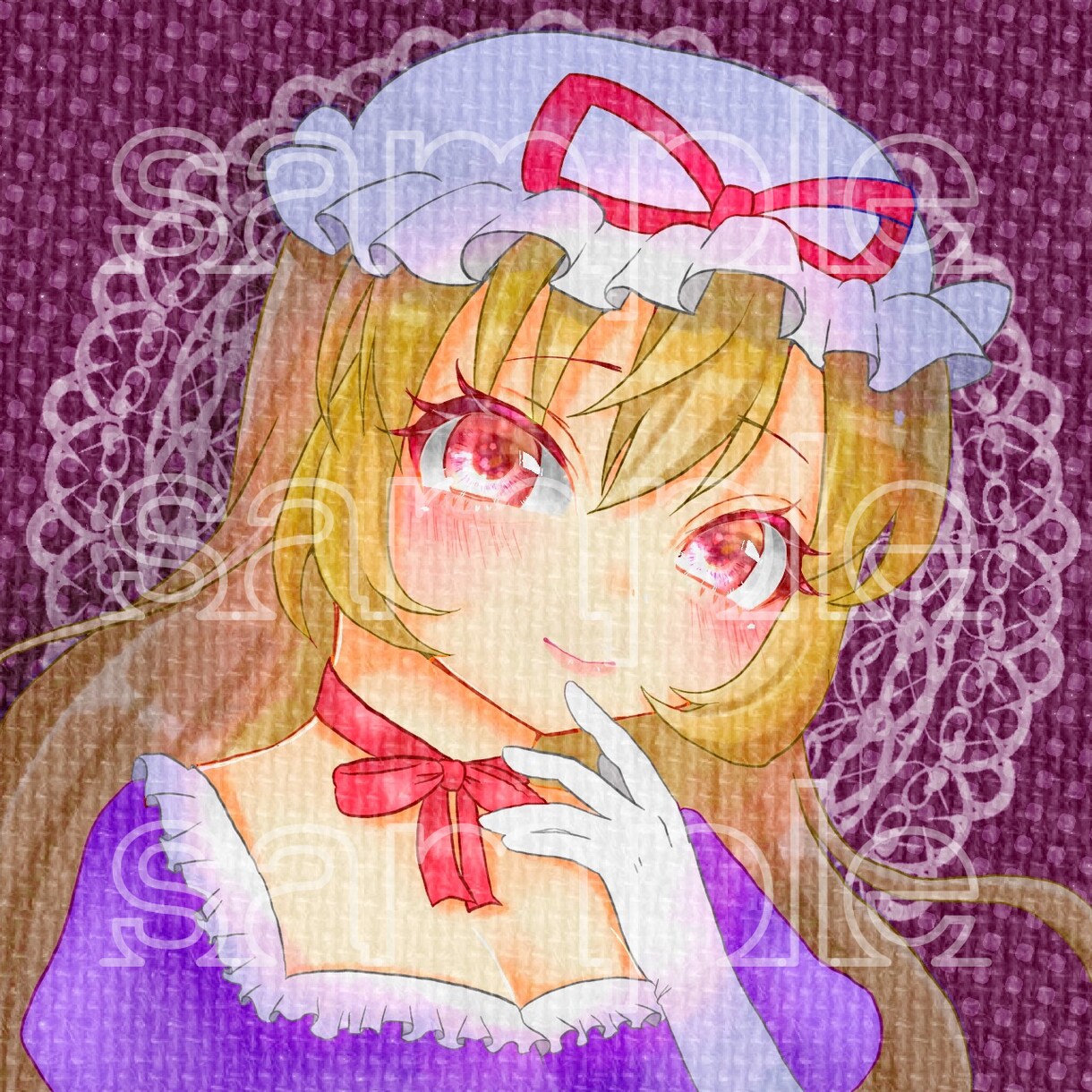 アナログで描いたような女の子のアイコン描きます 温かみのある画風で、女の子のイラスト描きます イメージ3