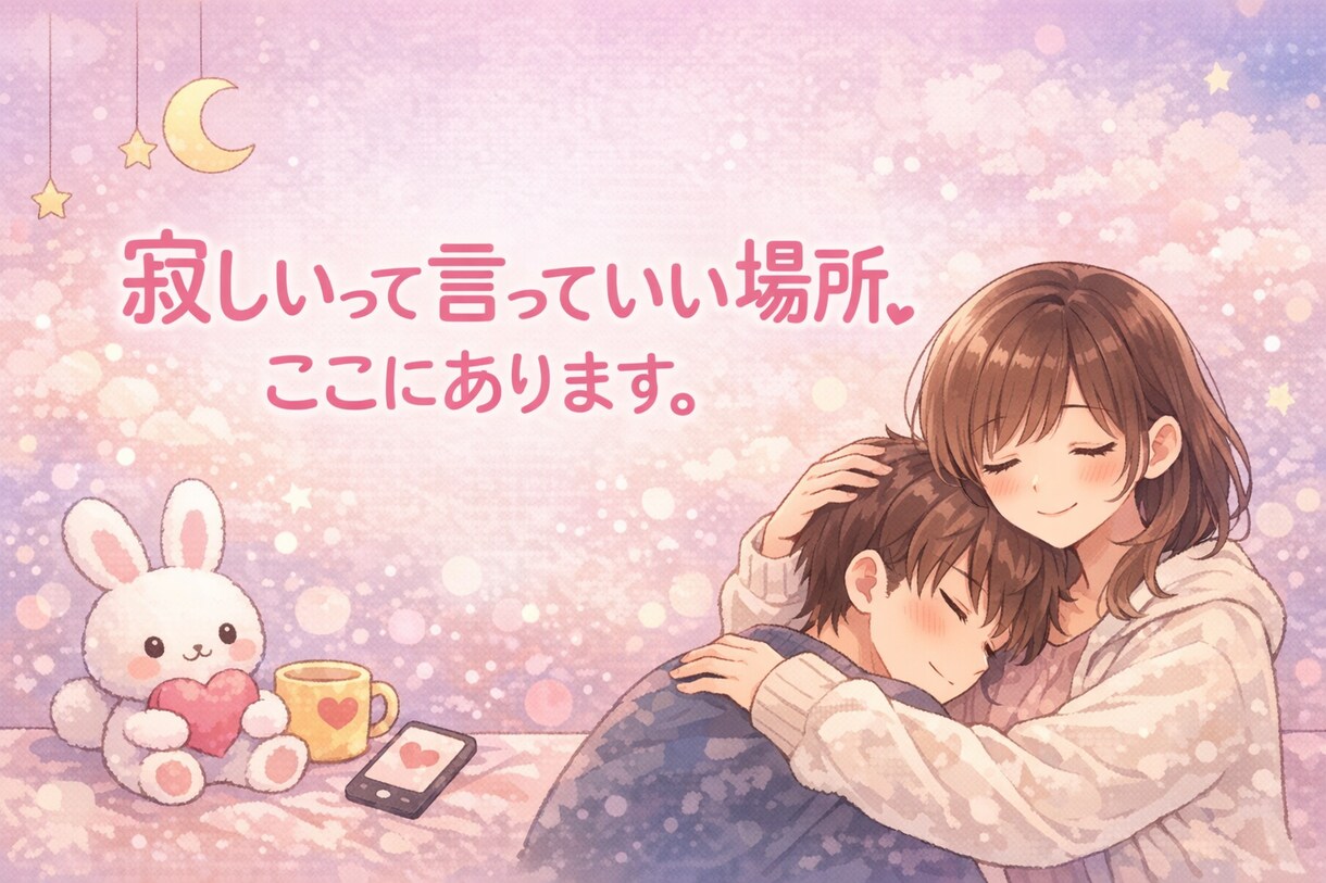 寂しいって言ってていい場所、ここにあります 甘やかしてほしい日も、整理したい日もOK。あなたの味方です。 イメージ2