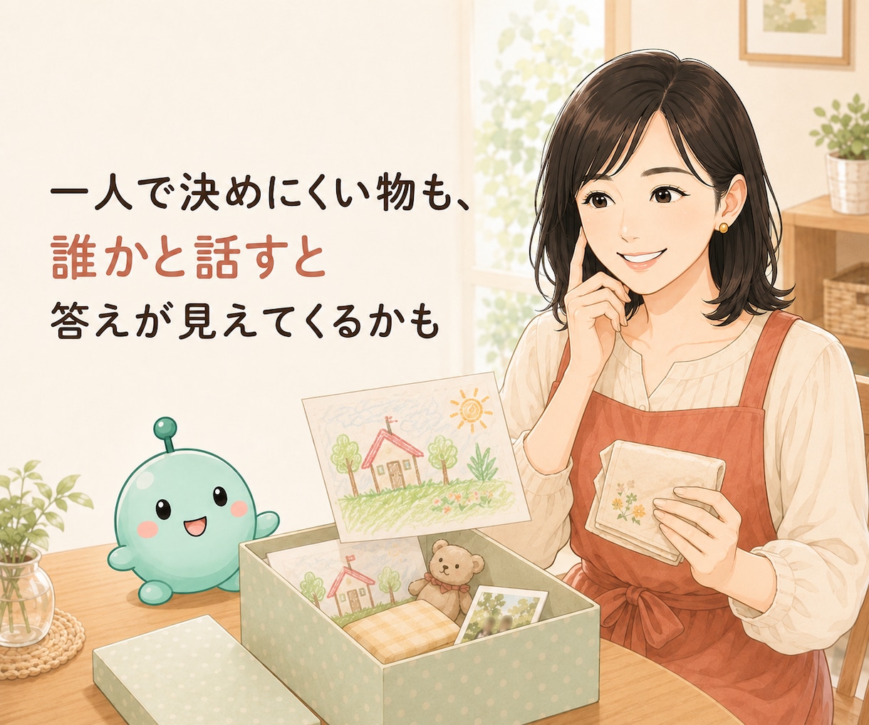 思い出の物を手放す前にあなたのお話を伺います 片付けながらでも大丈夫。捨てる・残すを一緒に考えます イメージ2