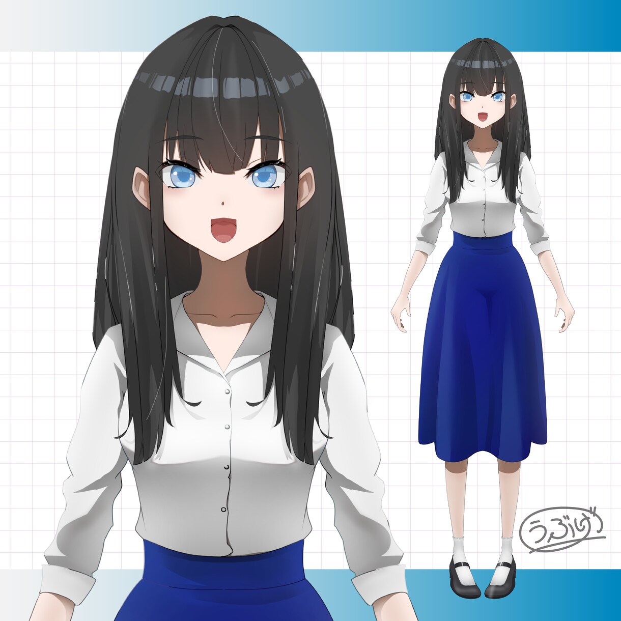 Vライバー配信用立ち絵・イラスト制作します 修正回数無制限!納得の仕上がりにします! イメージ8