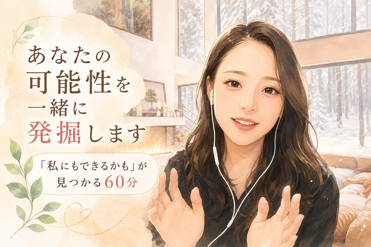 あなたの可能性を一緒に発掘します 「私にもできるかも」が見つかる60分 イメージ1
