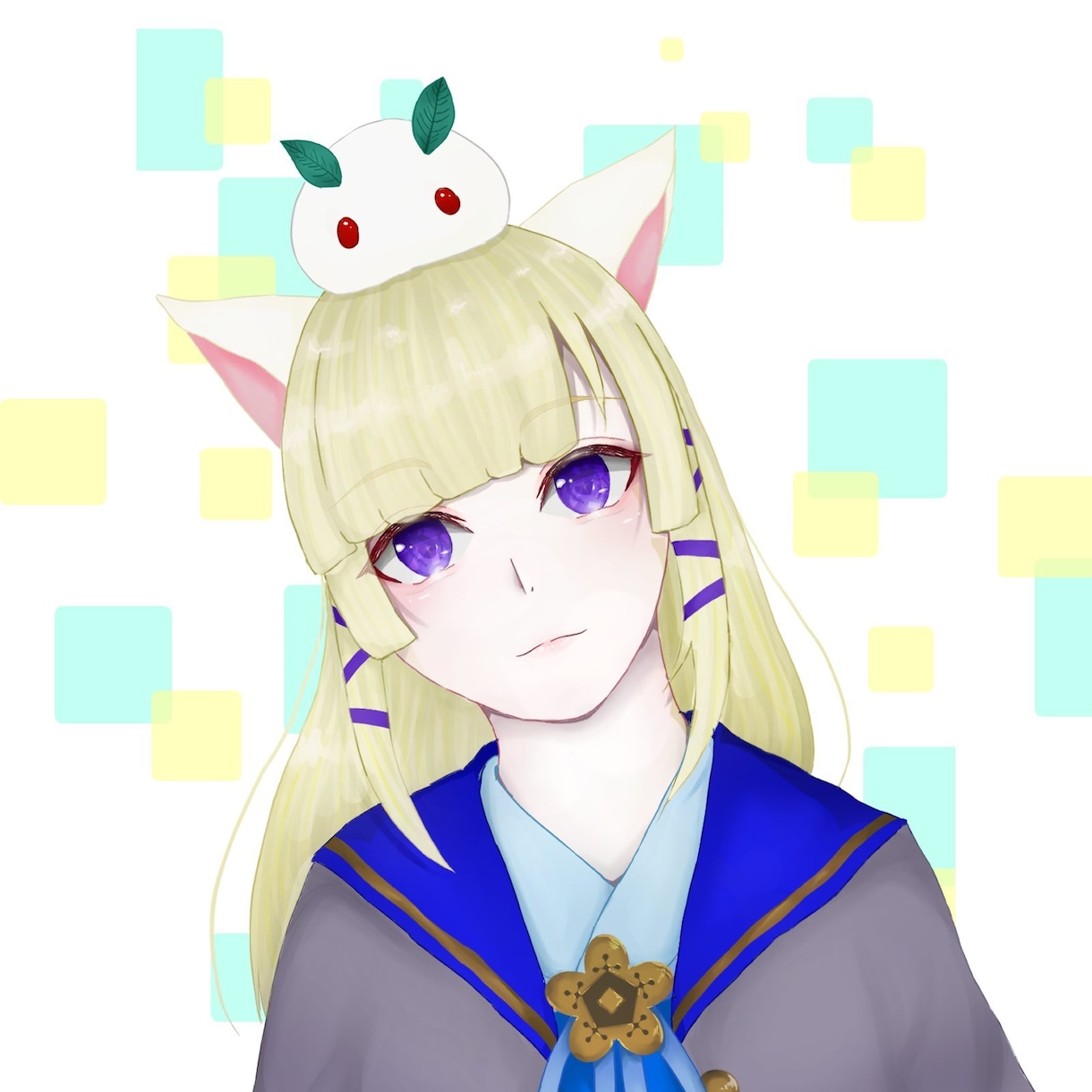 バストアップイラストになります アイコン等にご利用いただけるバストアップイラストになります。 イメージ1