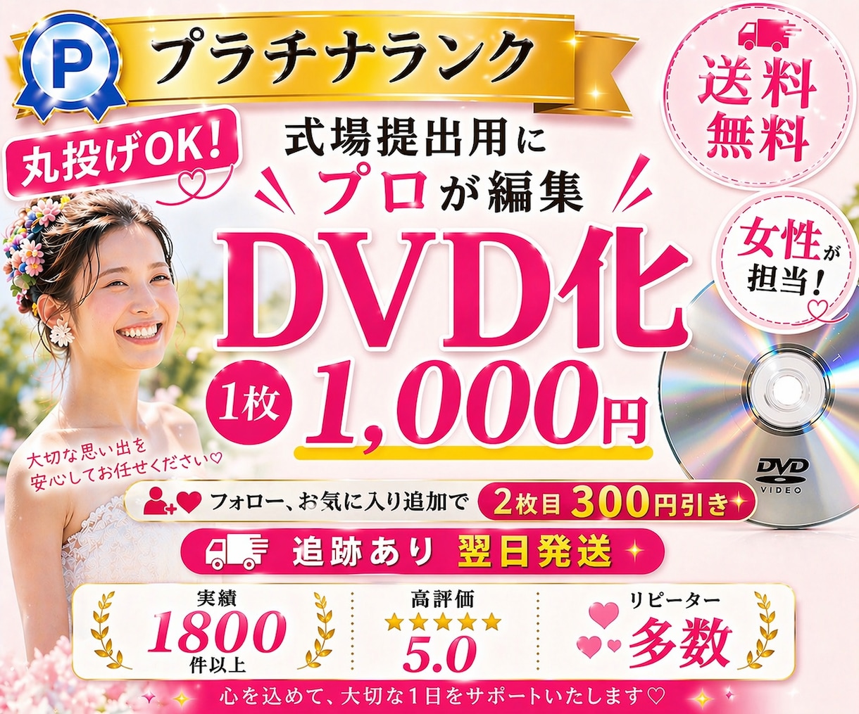Canva・CapCut動画を提出用DVDにします 女性が担当✨どんな動画データもDVD化します！ イメージ1